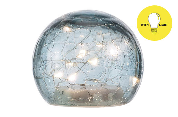 LED Kugel blau 15xH14cm